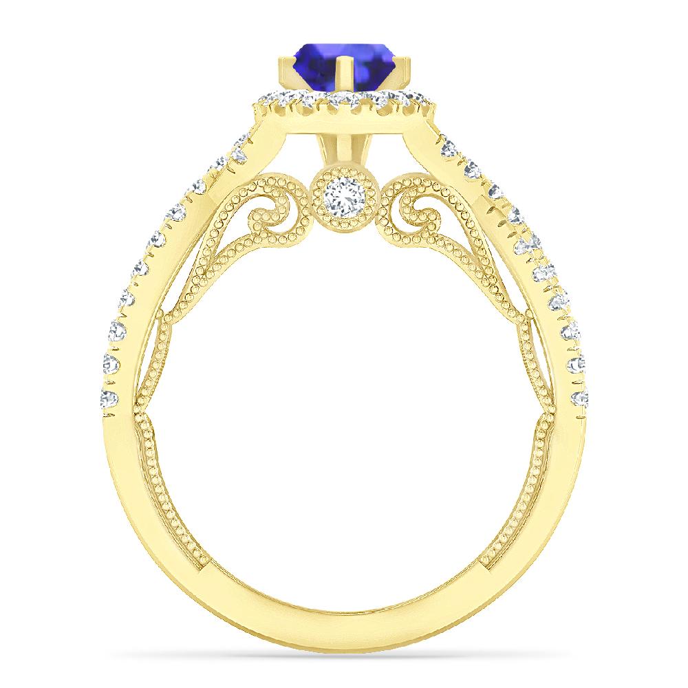 Yellow Gold - Tanzanite
