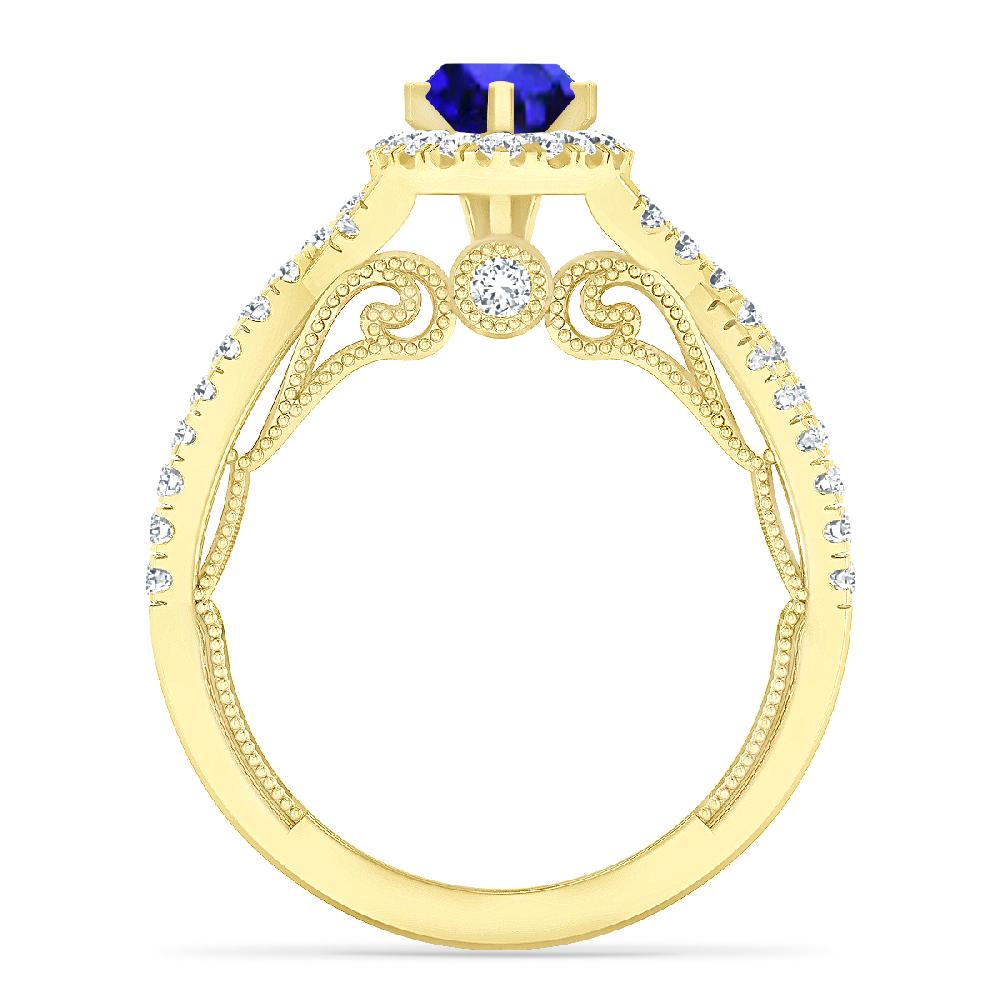 Yellow Gold - Tanzanite