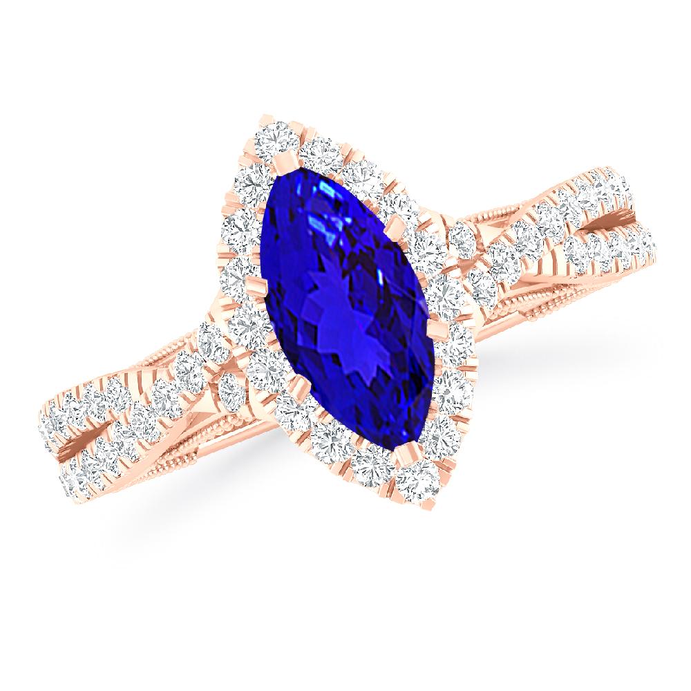 Rose Gold - Tanzanite