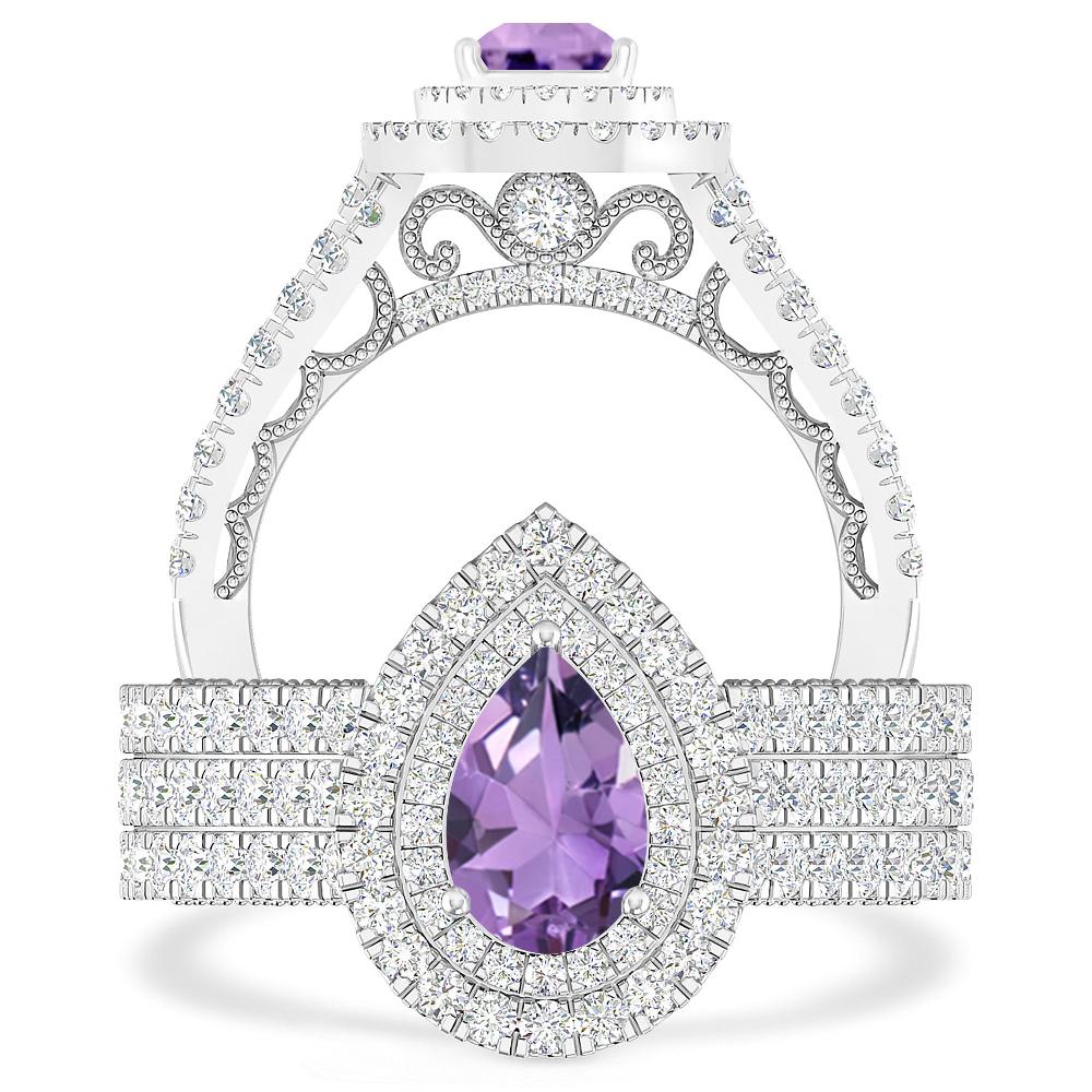 White Gold - Amethyst