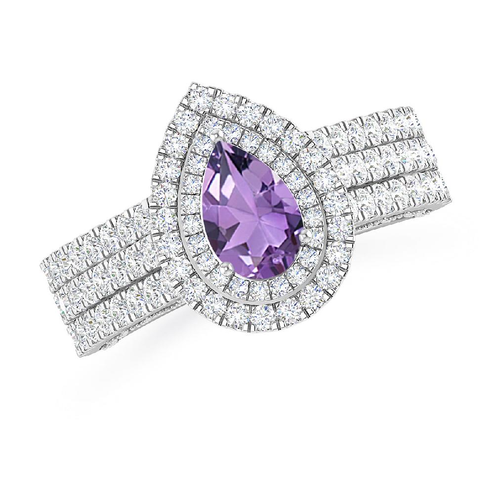 White Gold - Amethyst