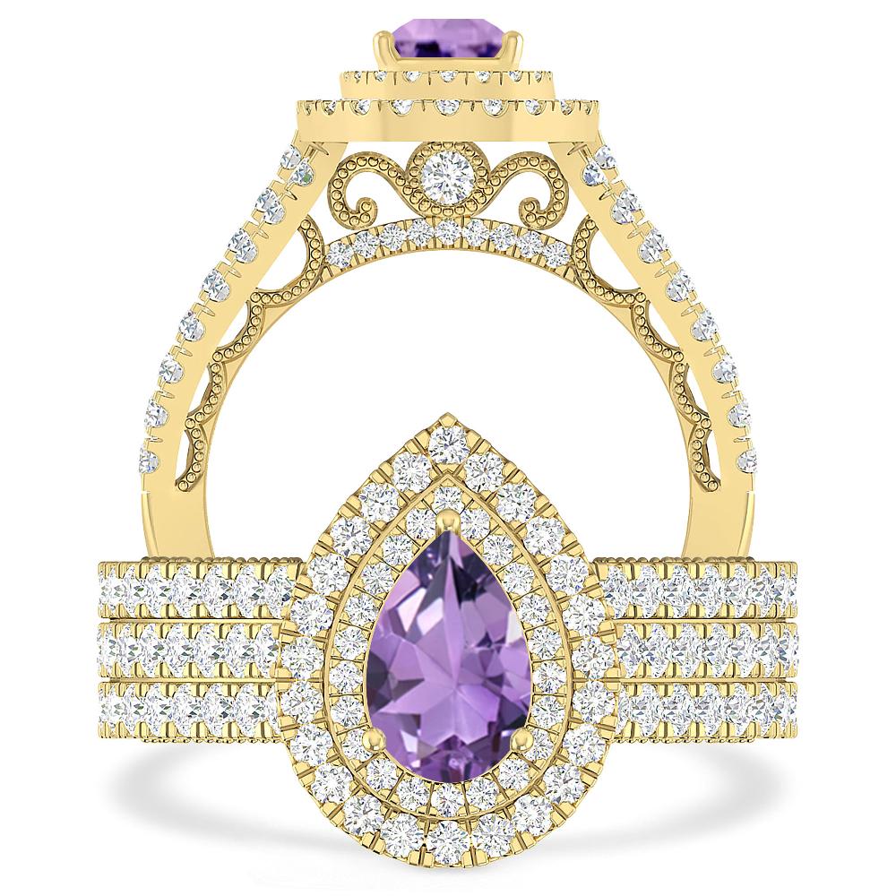 Yellow Gold - Amethyst