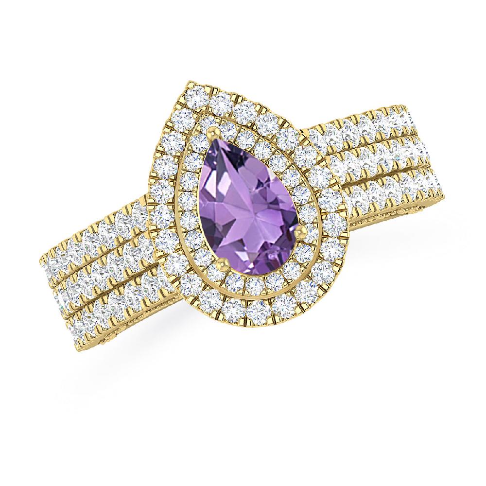 Yellow Gold - Amethyst