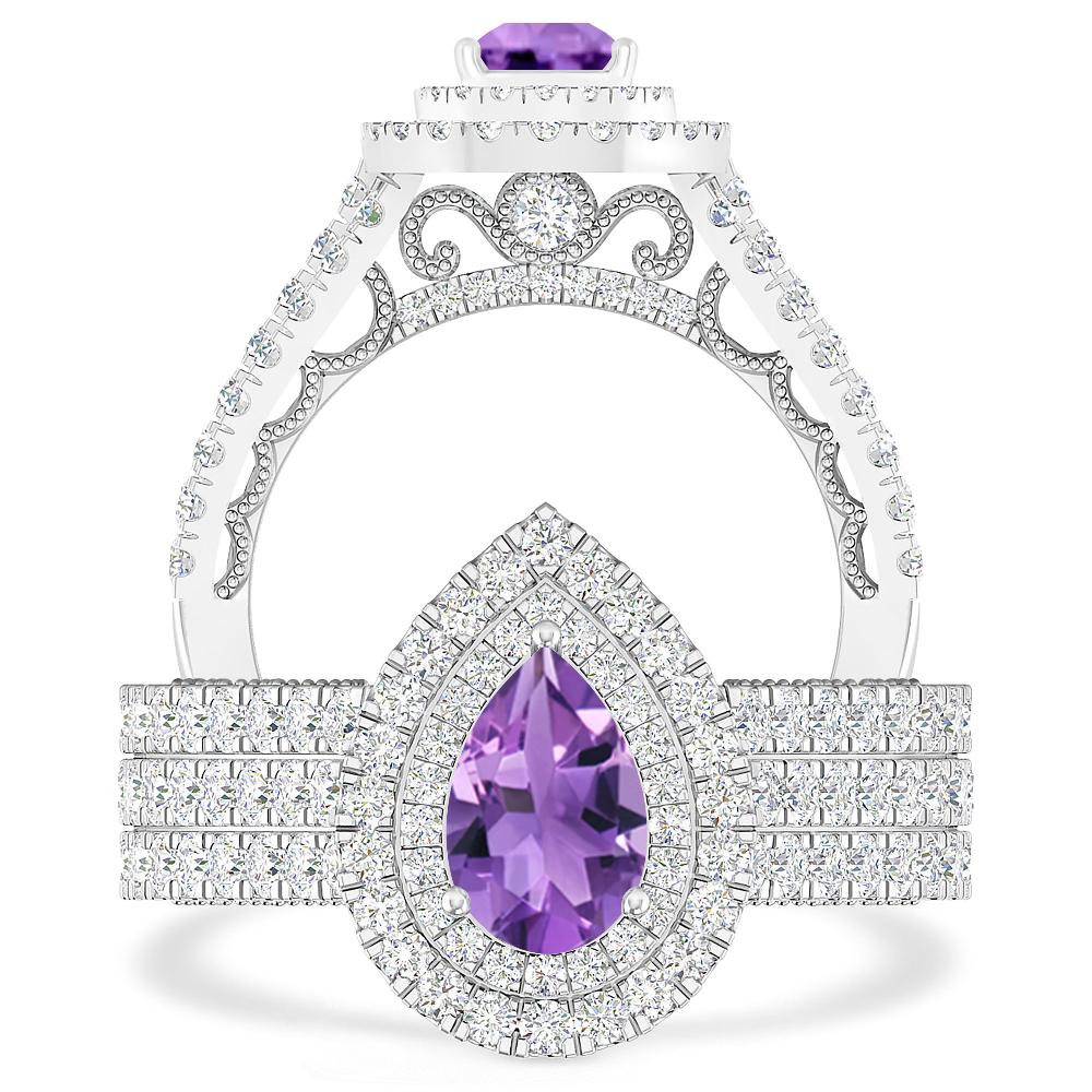 White Gold - Amethyst