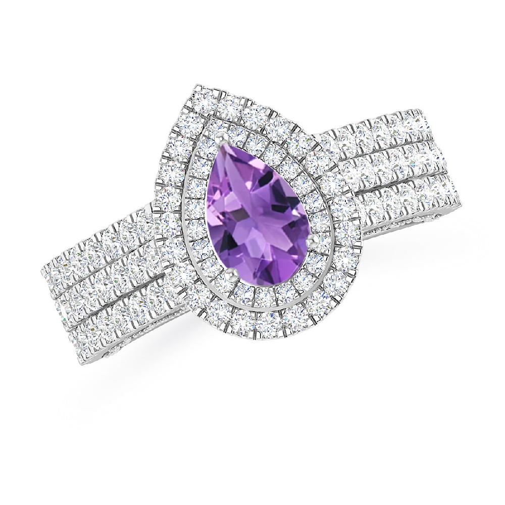 White Gold - Amethyst