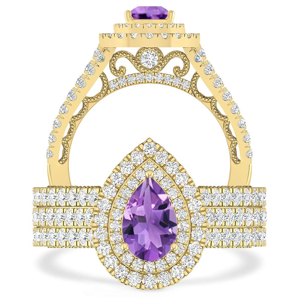 Yellow Gold - Amethyst