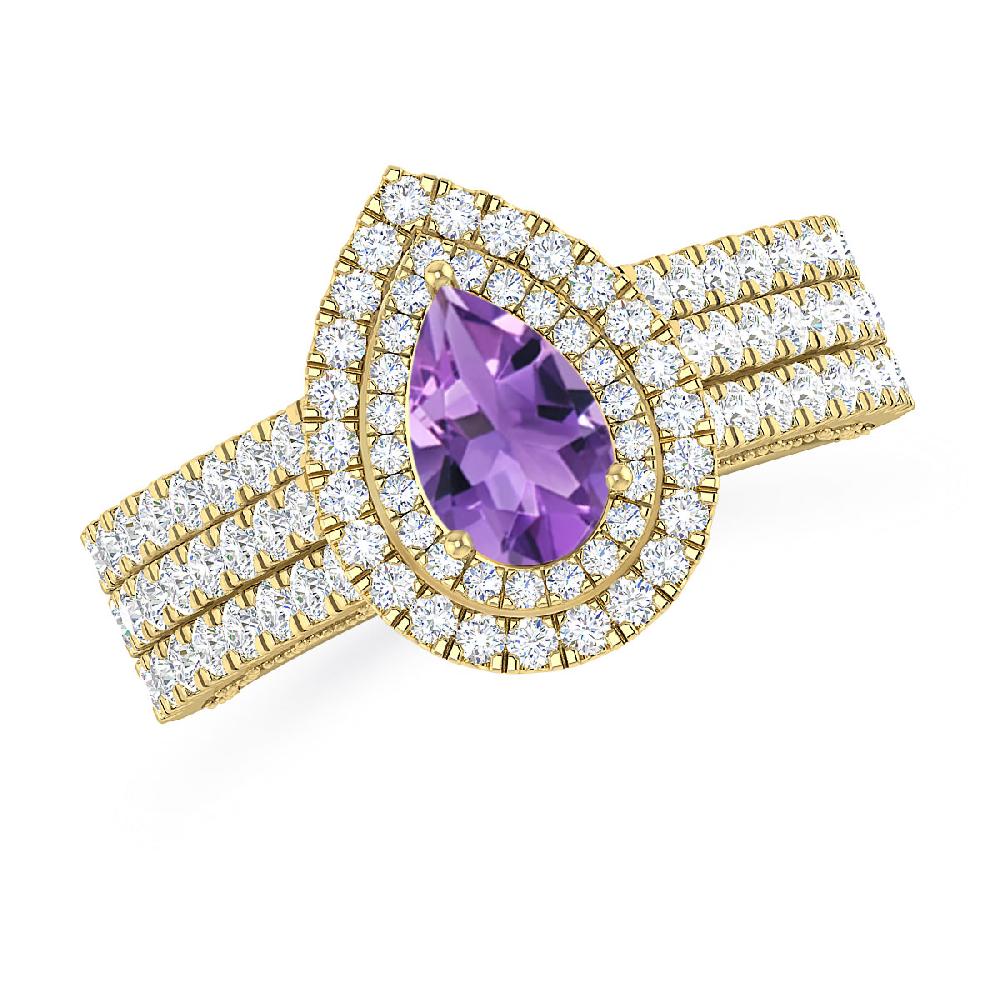 Yellow Gold - Amethyst