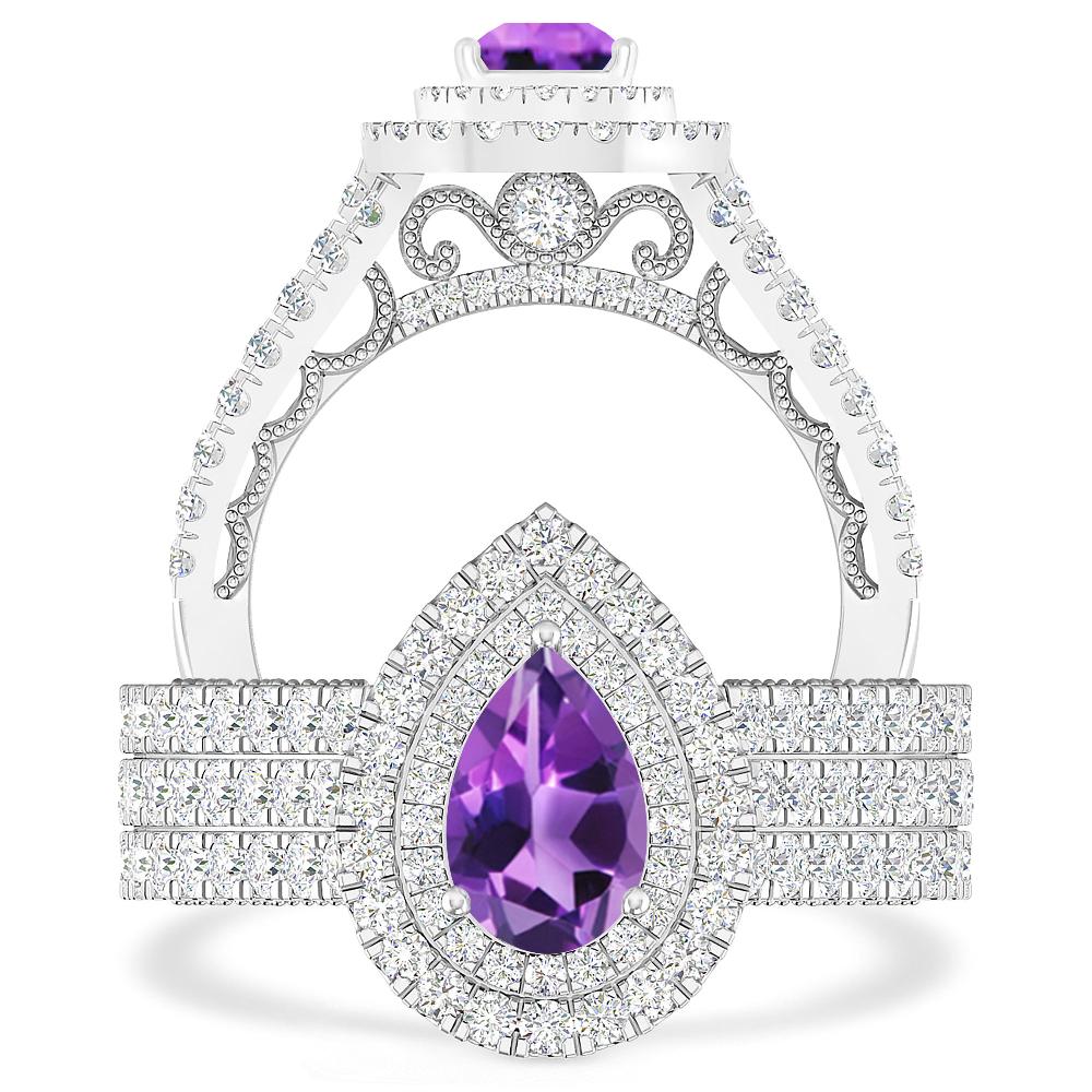 White Gold - Amethyst