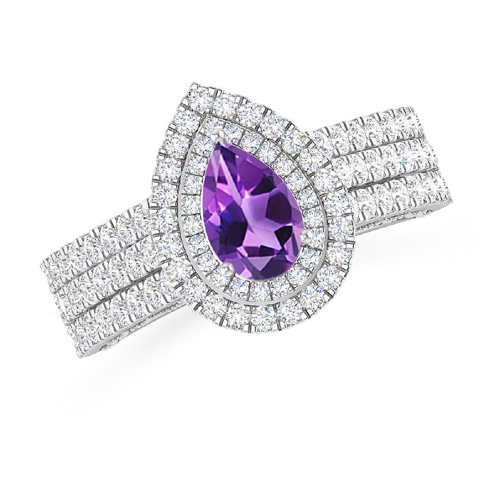 White Gold - Amethyst