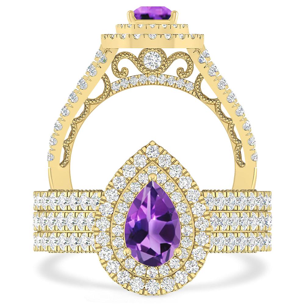 Yellow Gold - Amethyst