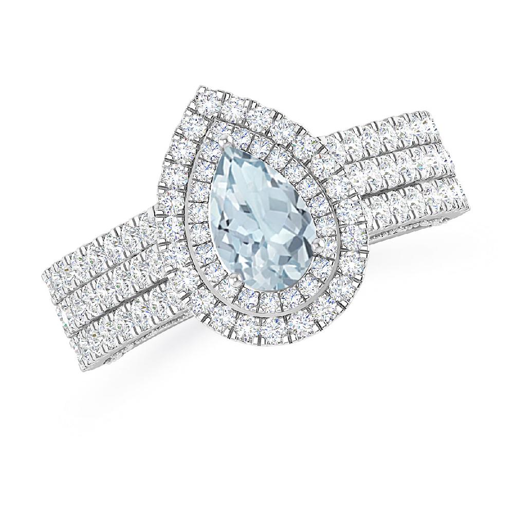 White Gold - Aquamarine