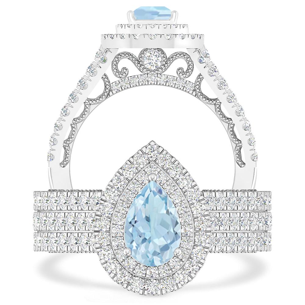 White Gold - Aquamarine