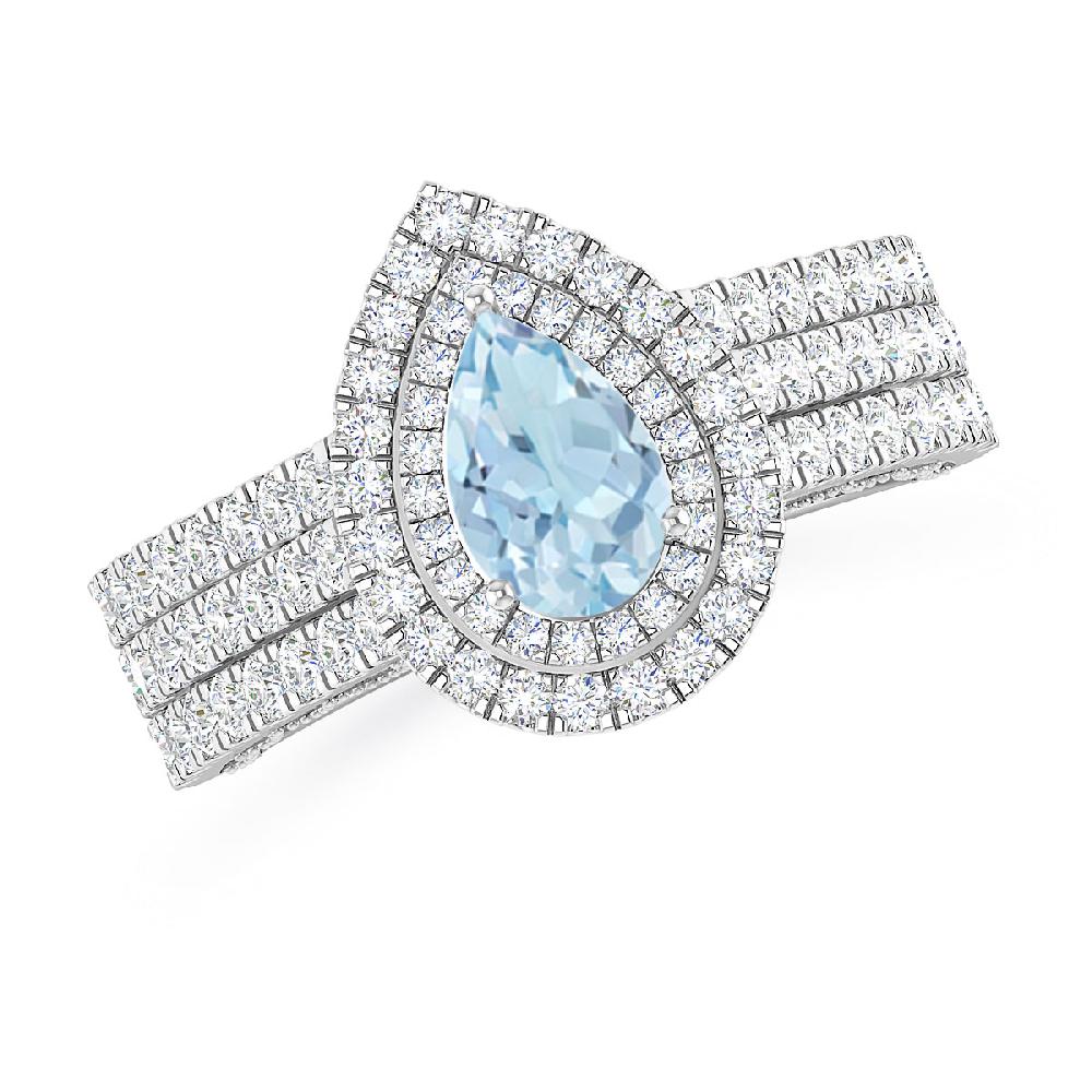 White Gold - Aquamarine