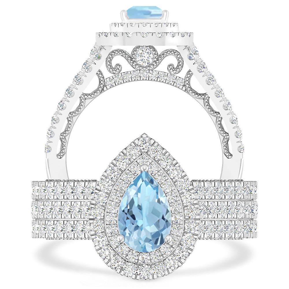 White Gold - Aquamarine