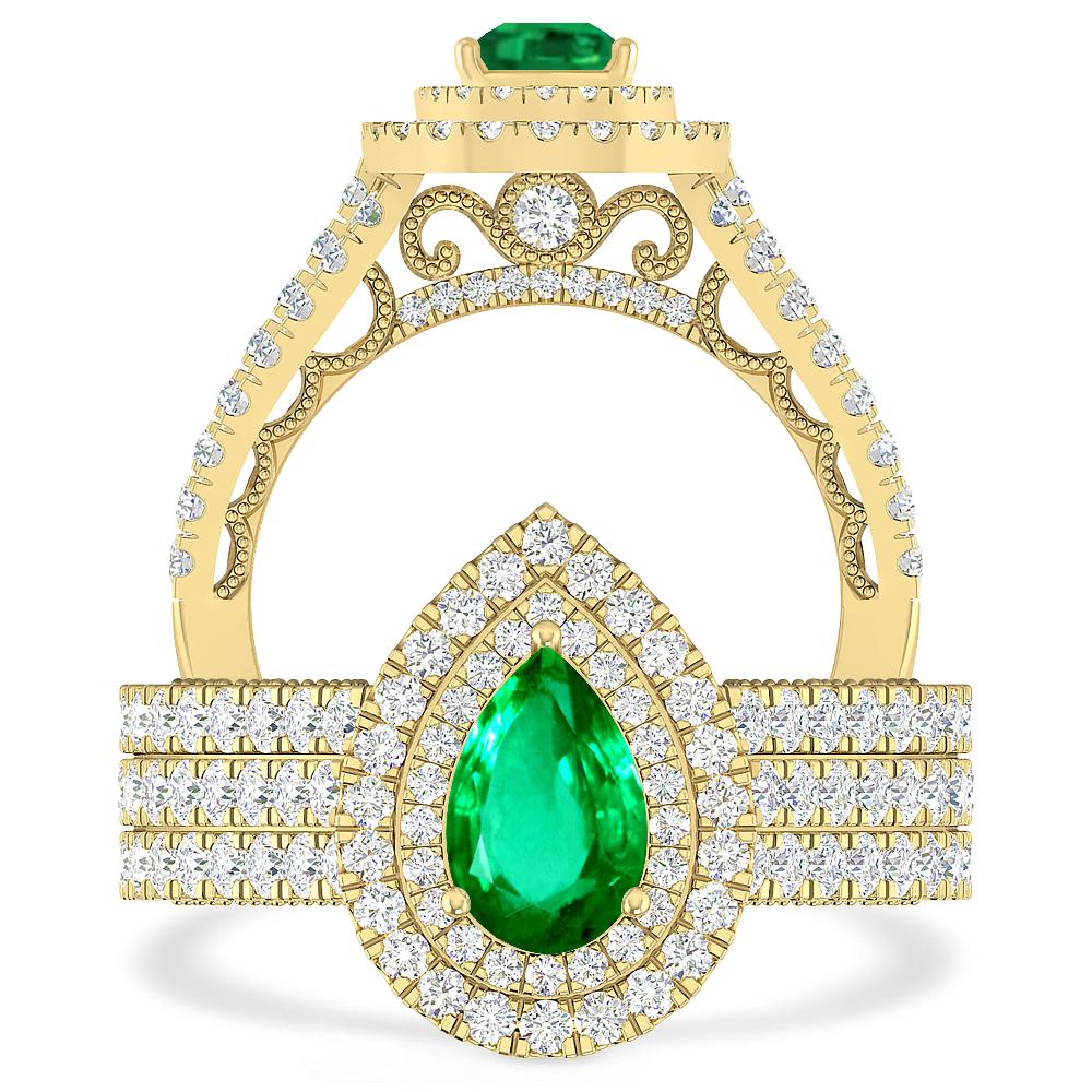 Yellow Gold - Emerald