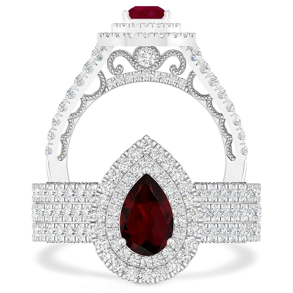 White Gold - Garnet