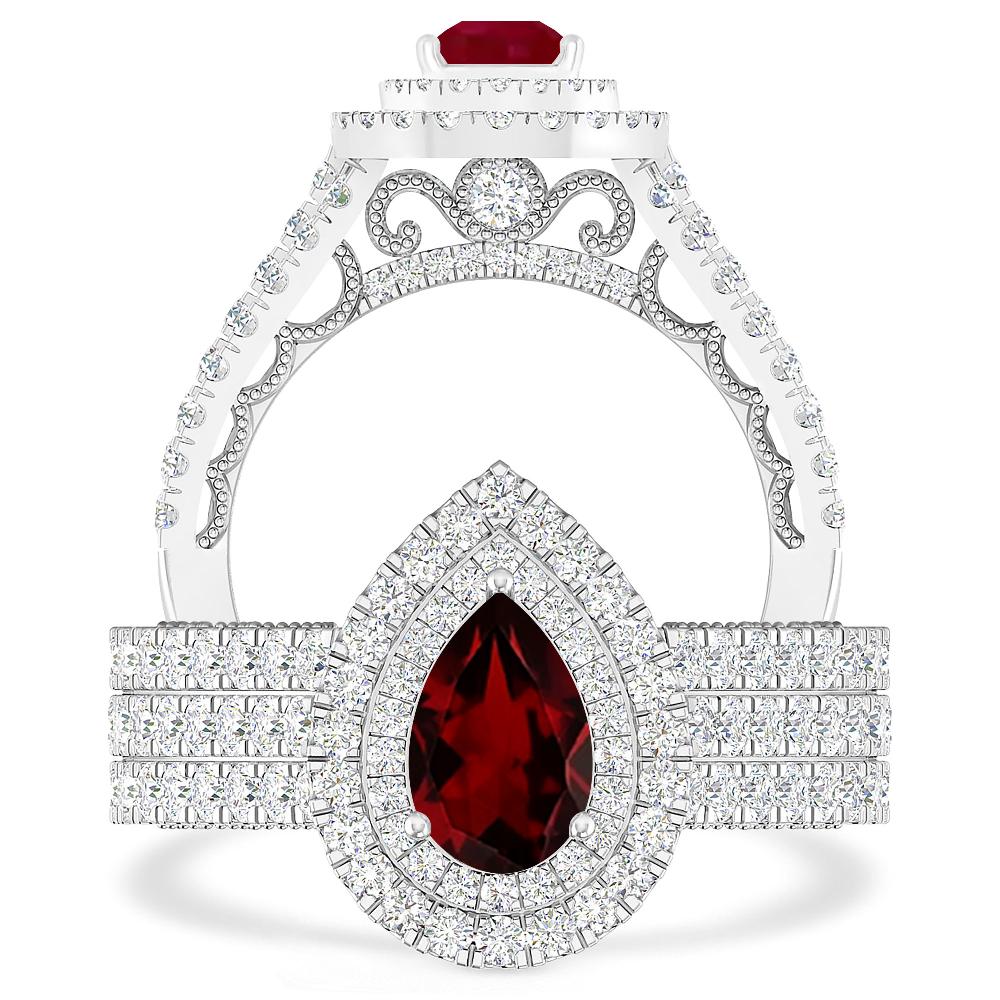 White Gold - Garnet