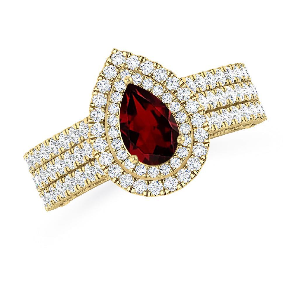 Yellow Gold - Garnet