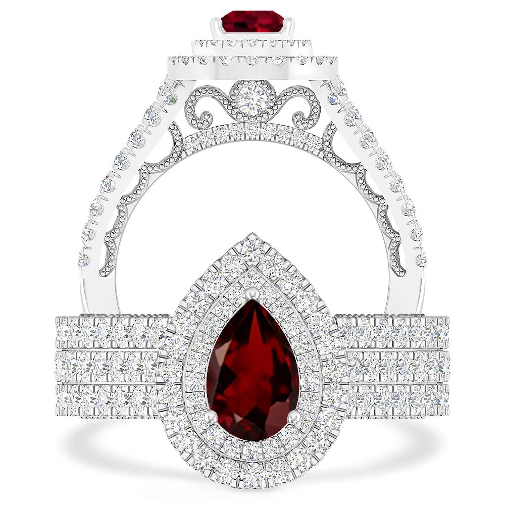 White Gold - Garnet