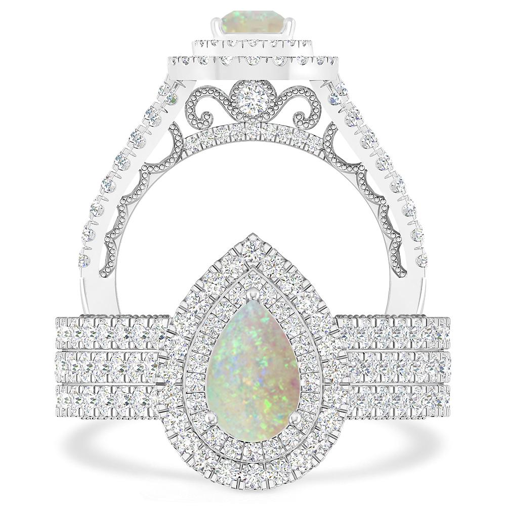 White Gold - Opal