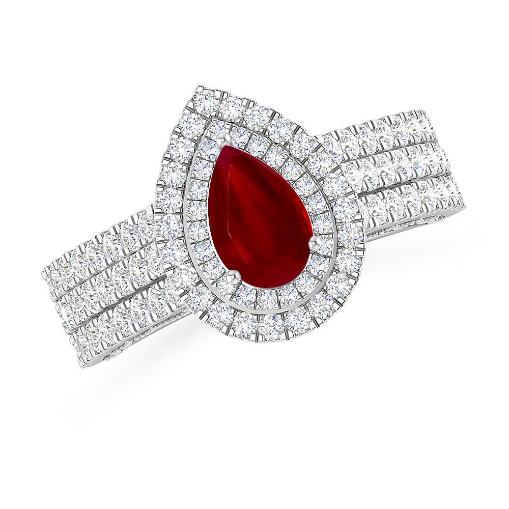 White Gold - Ruby