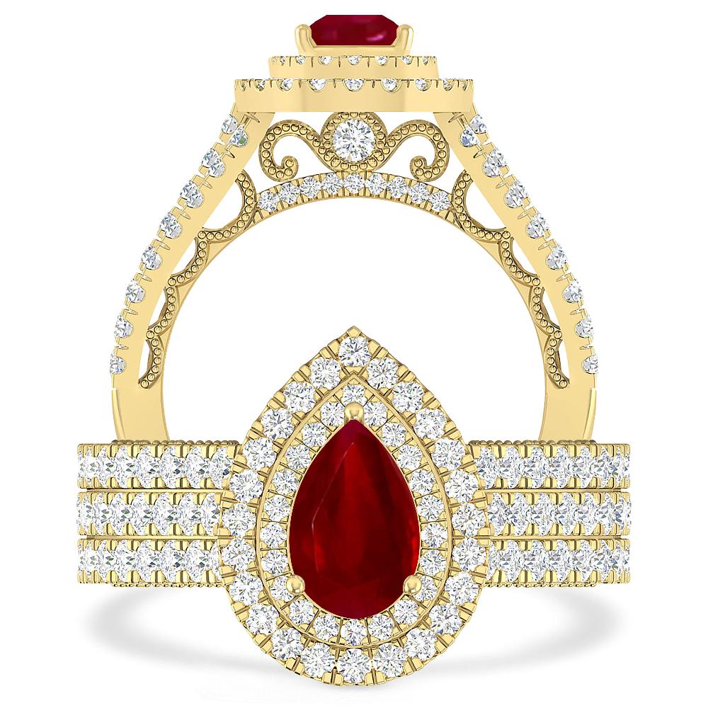 Yellow Gold - Ruby