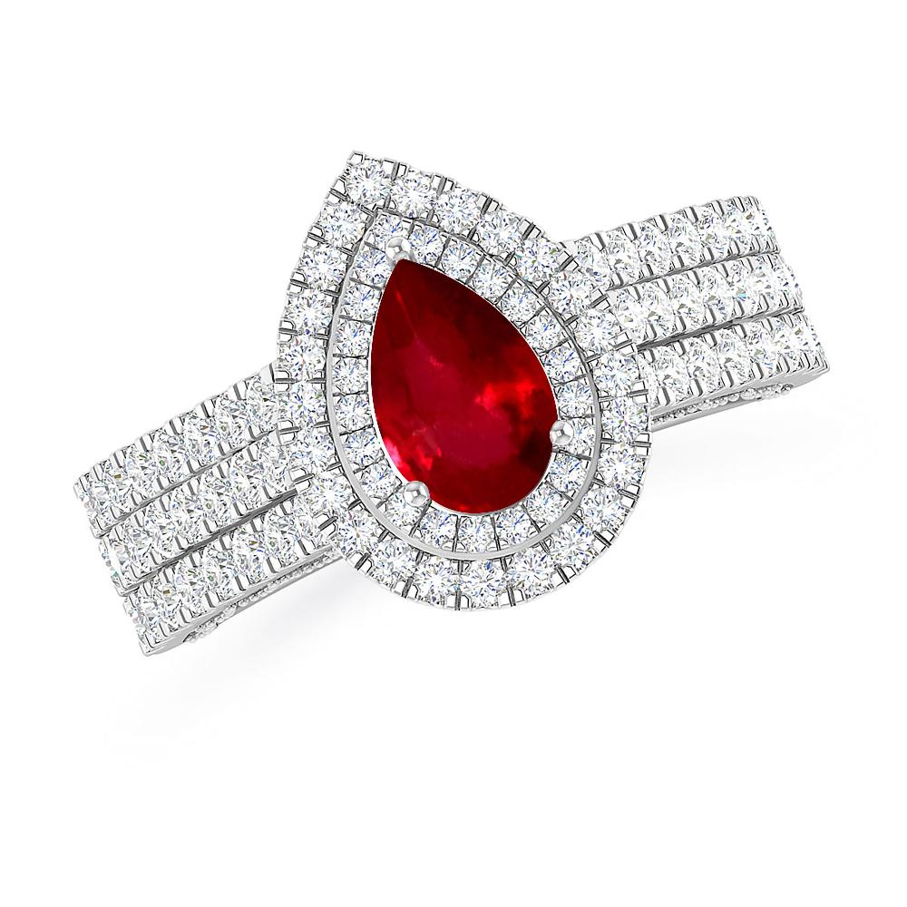 White Gold - Ruby