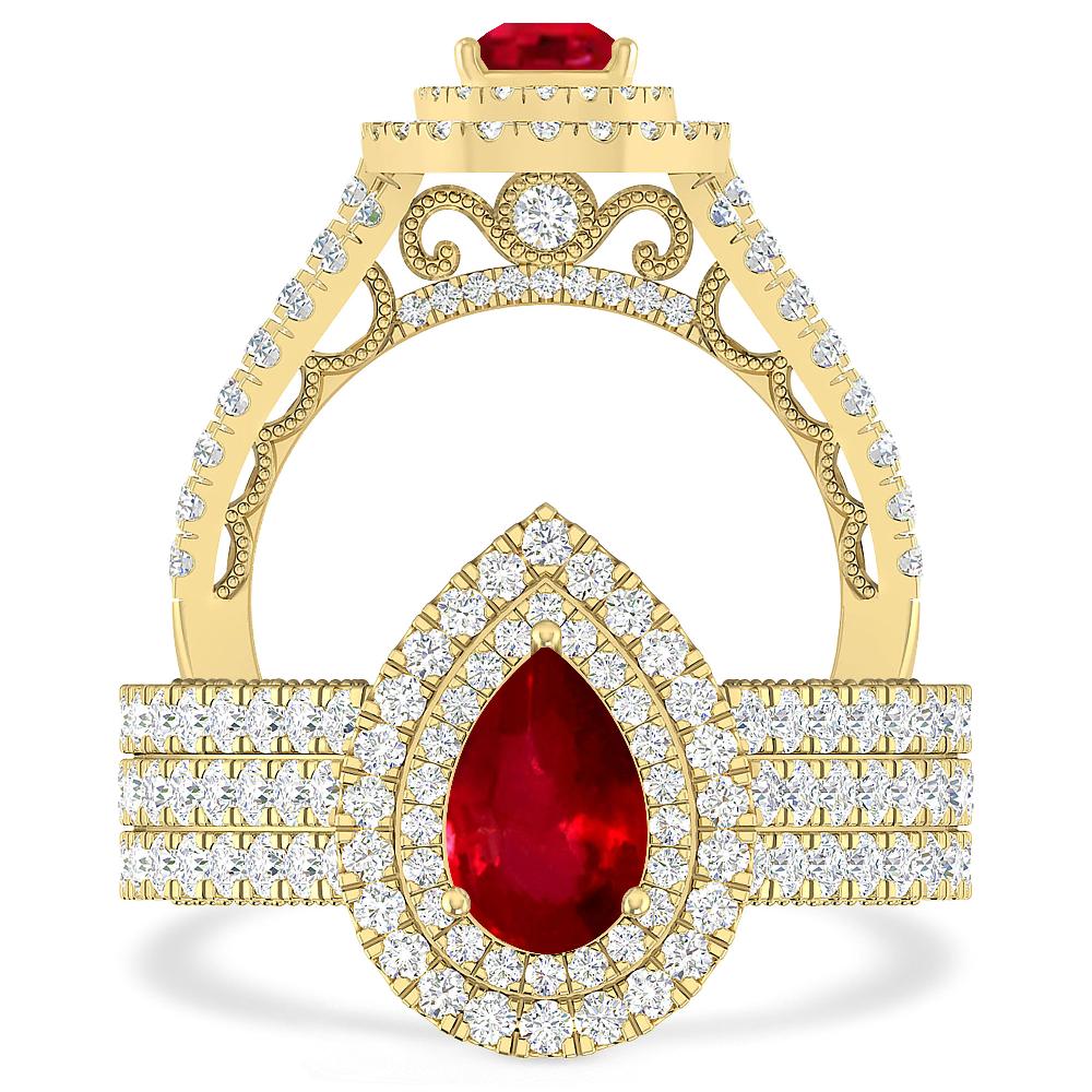 Yellow Gold - Ruby