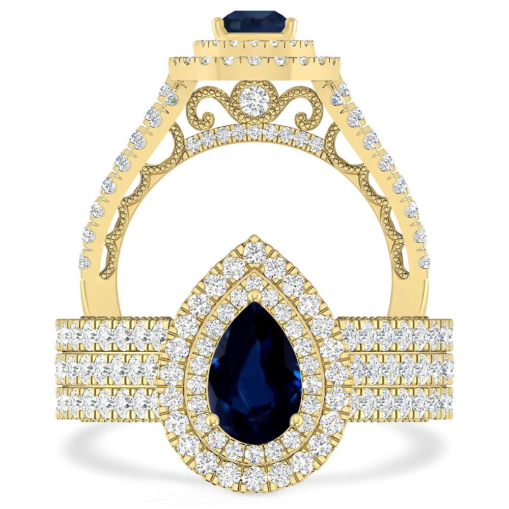 Yellow Gold - Sapphire