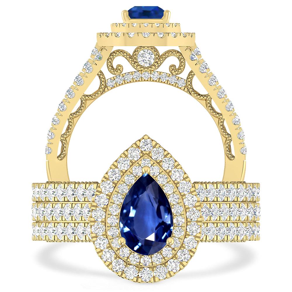 Yellow Gold - Sapphire