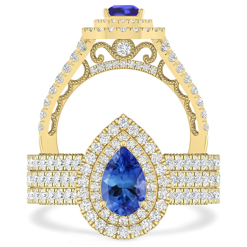 Yellow Gold - Tanzanite