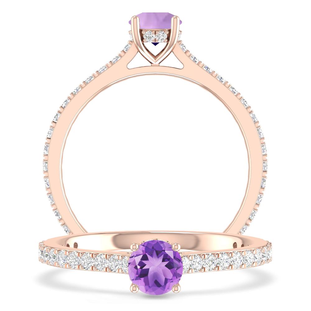 Rose Gold - Amethyst