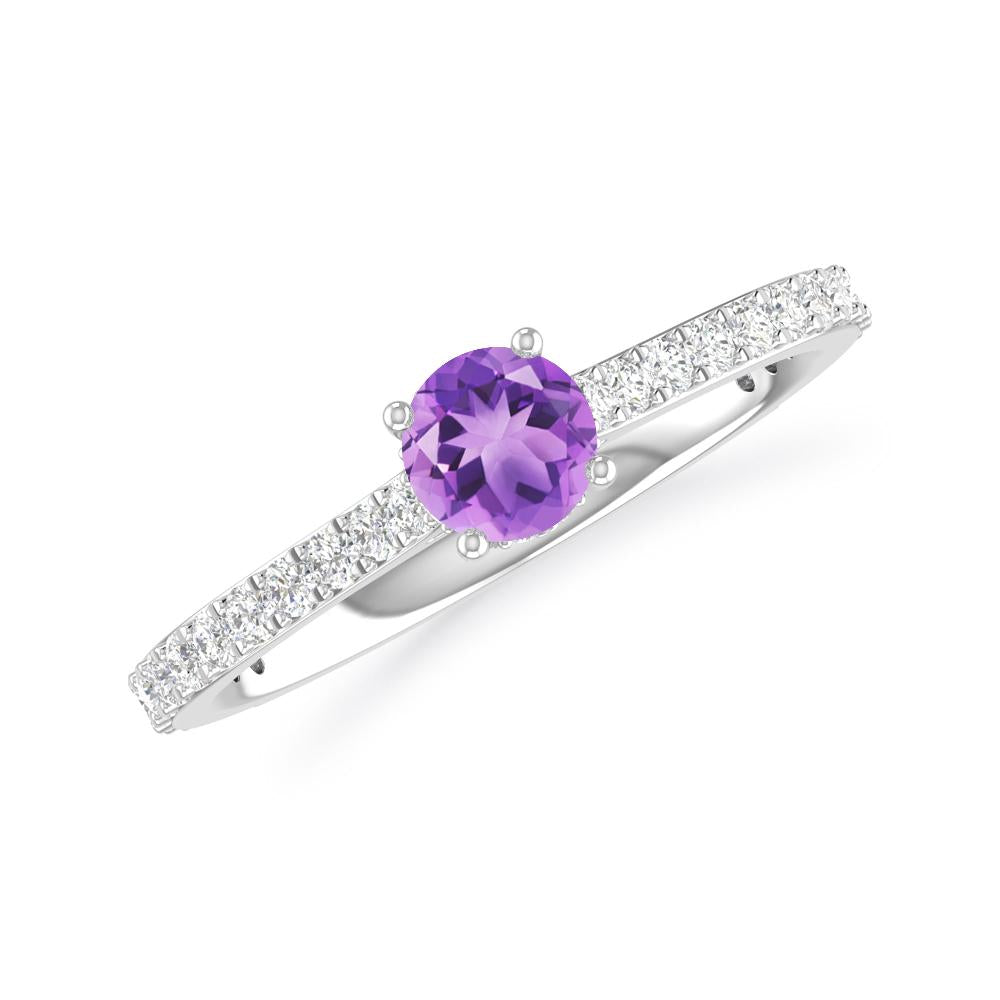 White Gold - Amethyst