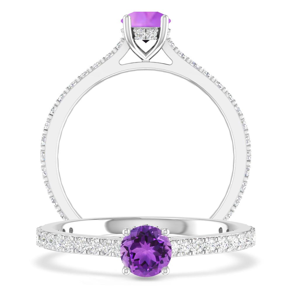 White Gold - Amethyst