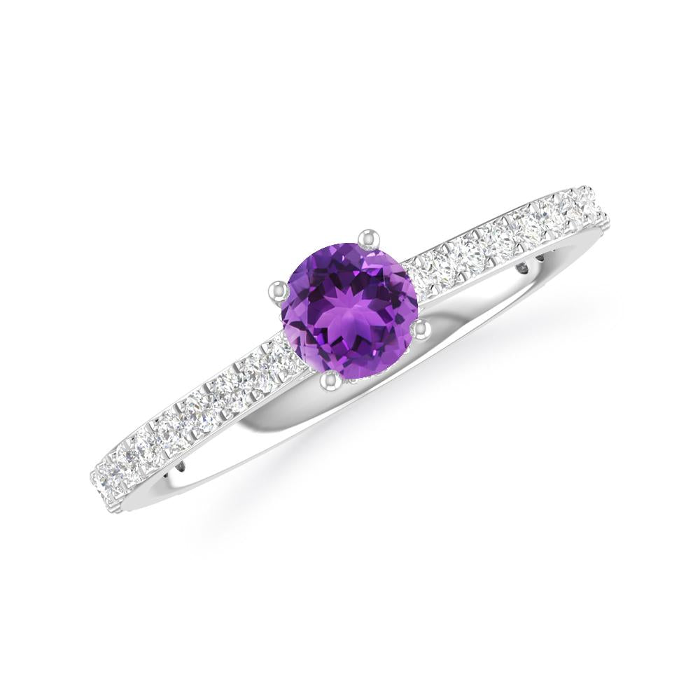 White Gold - Amethyst