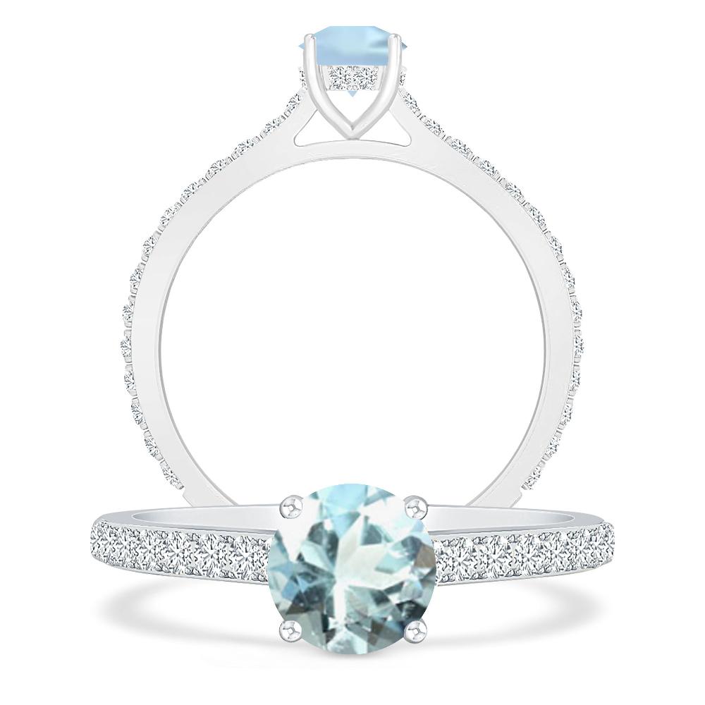 White Gold - Aquamarine