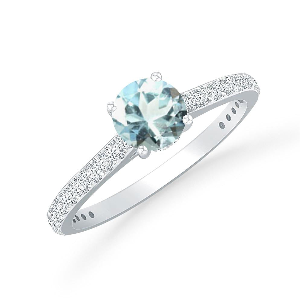 White Gold - Aquamarine