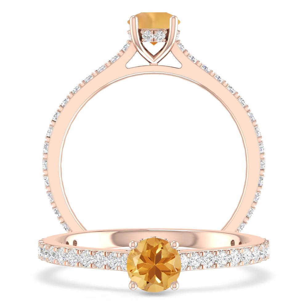 Rose Gold - Citrine