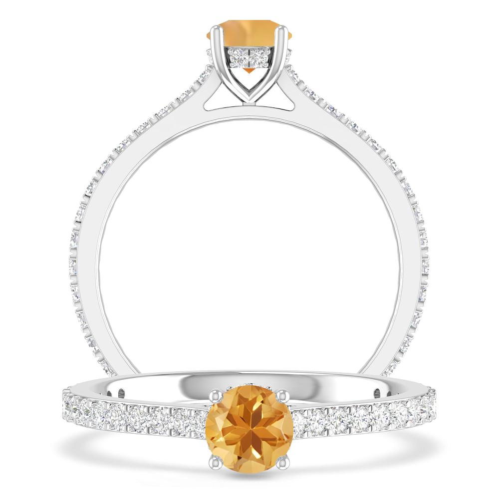 White Gold - Citrine