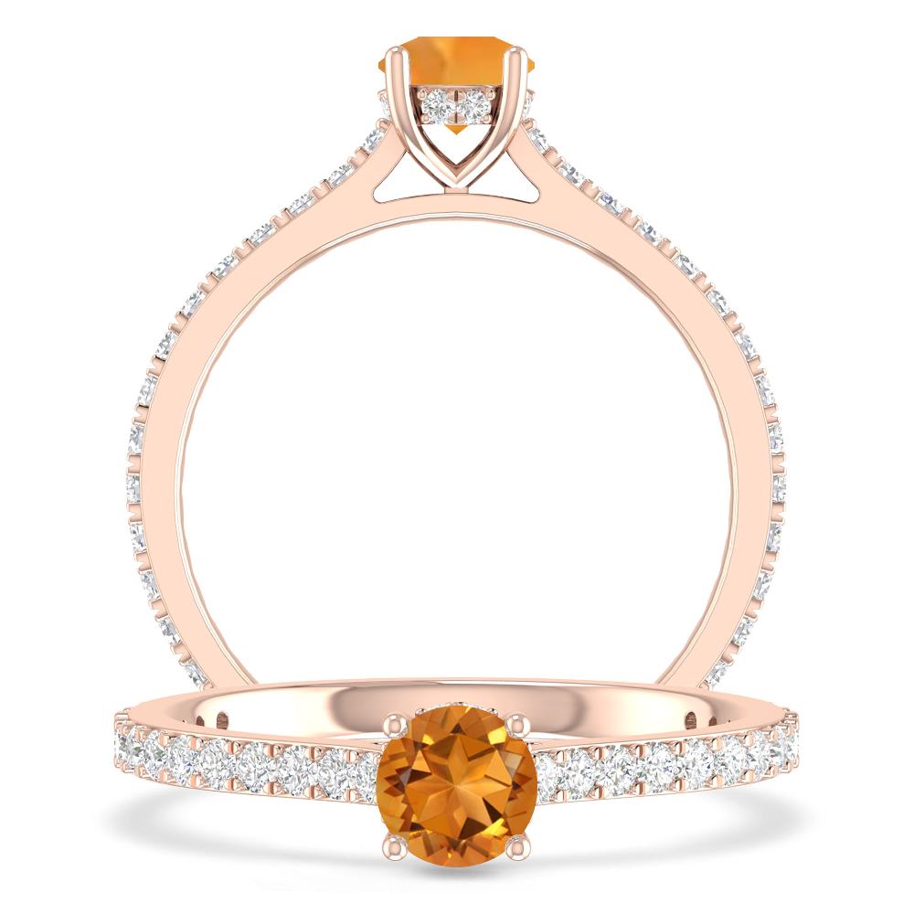 Rose Gold - Citrine