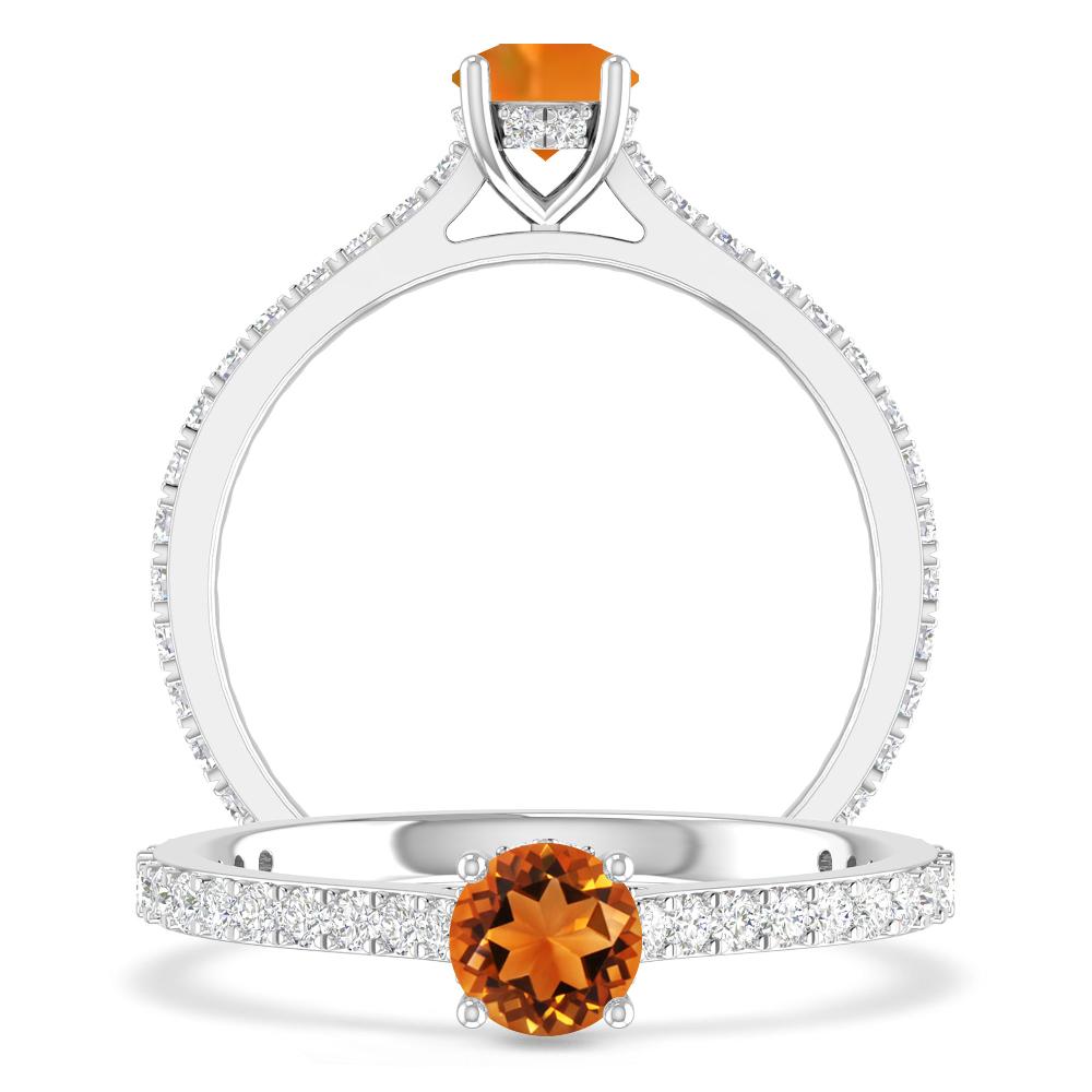 White Gold - Citrine