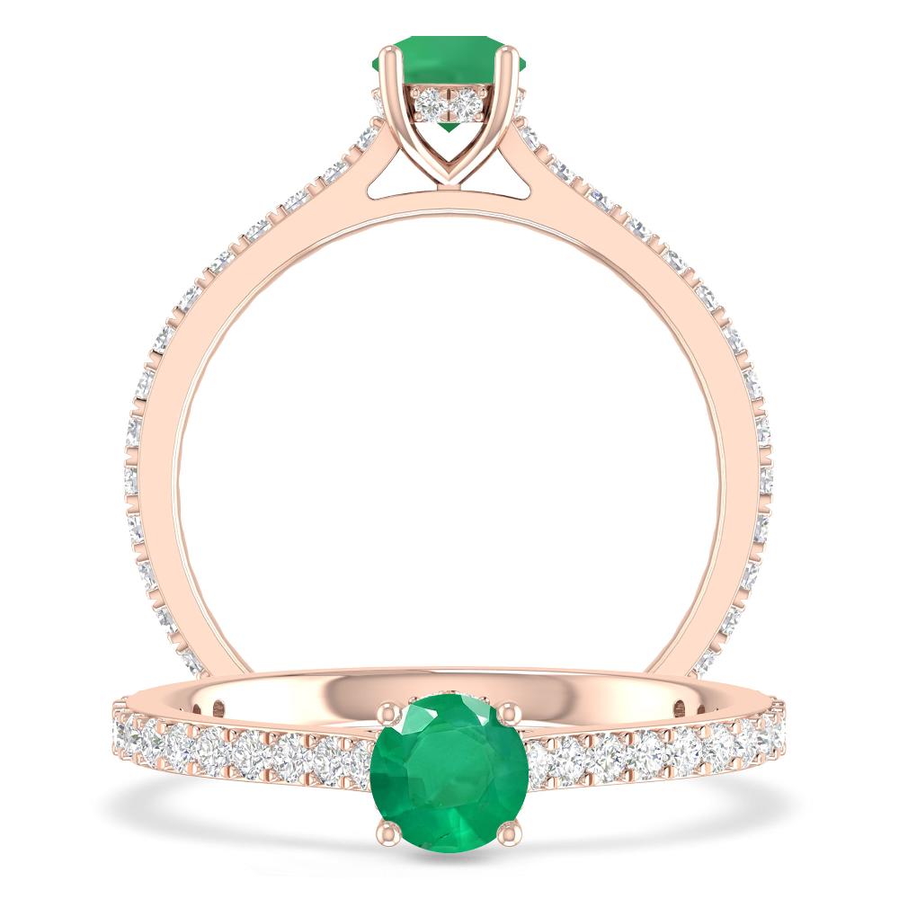 Rose Gold - Emerald