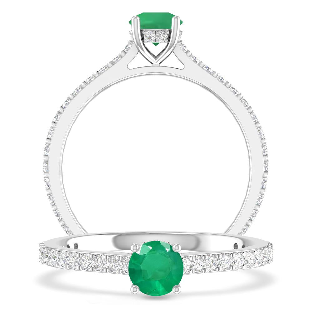 White Gold - Emerald