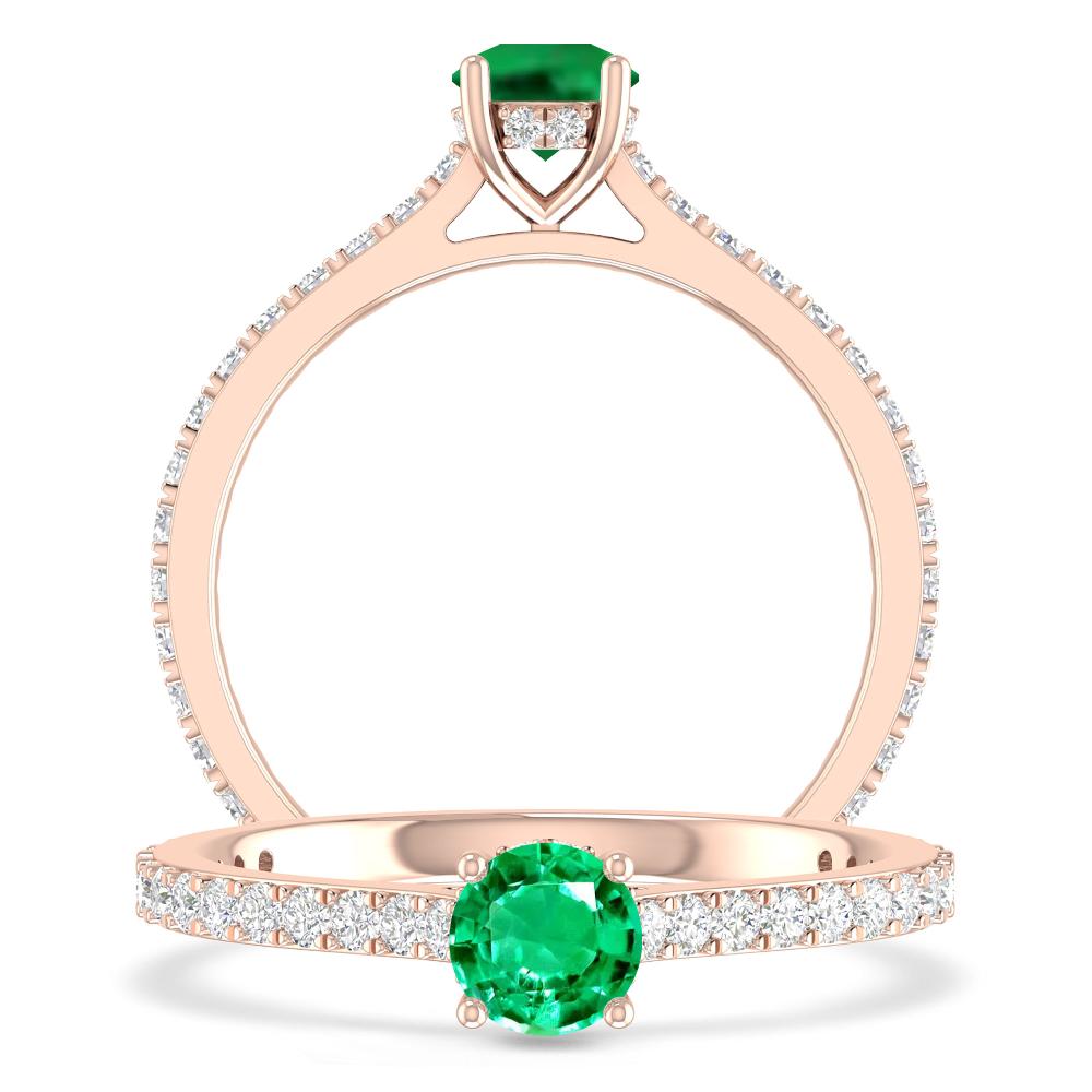 Rose Gold - Emerald