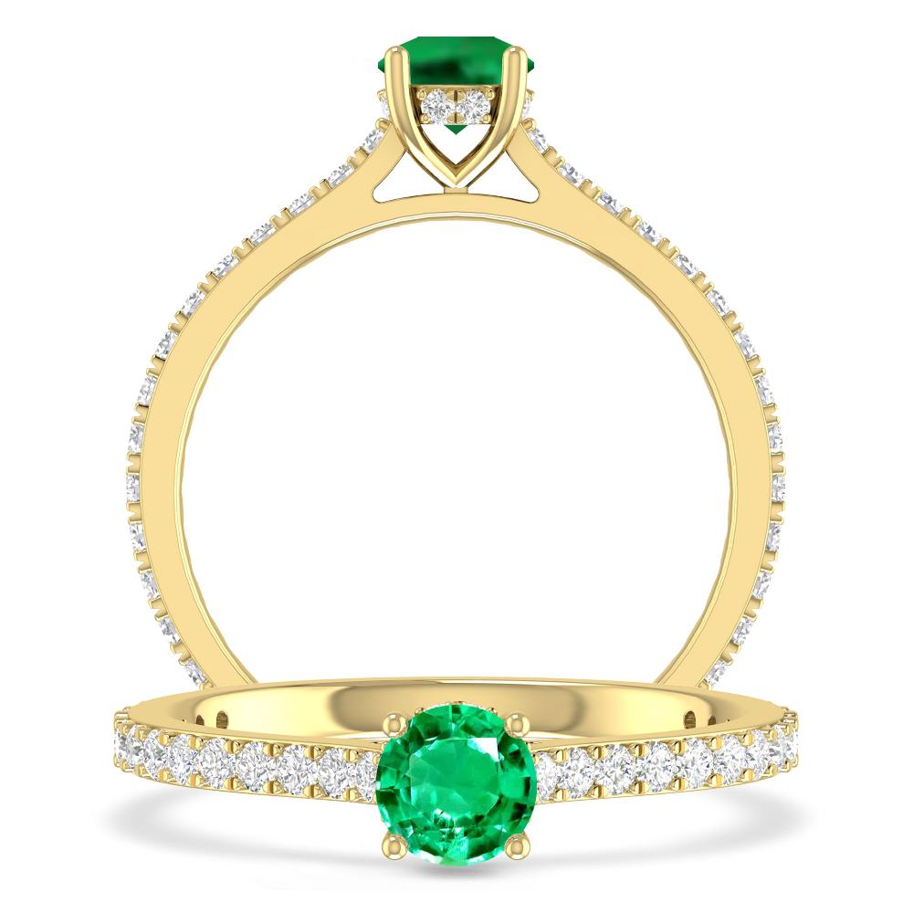 Yellow Gold - Emerald