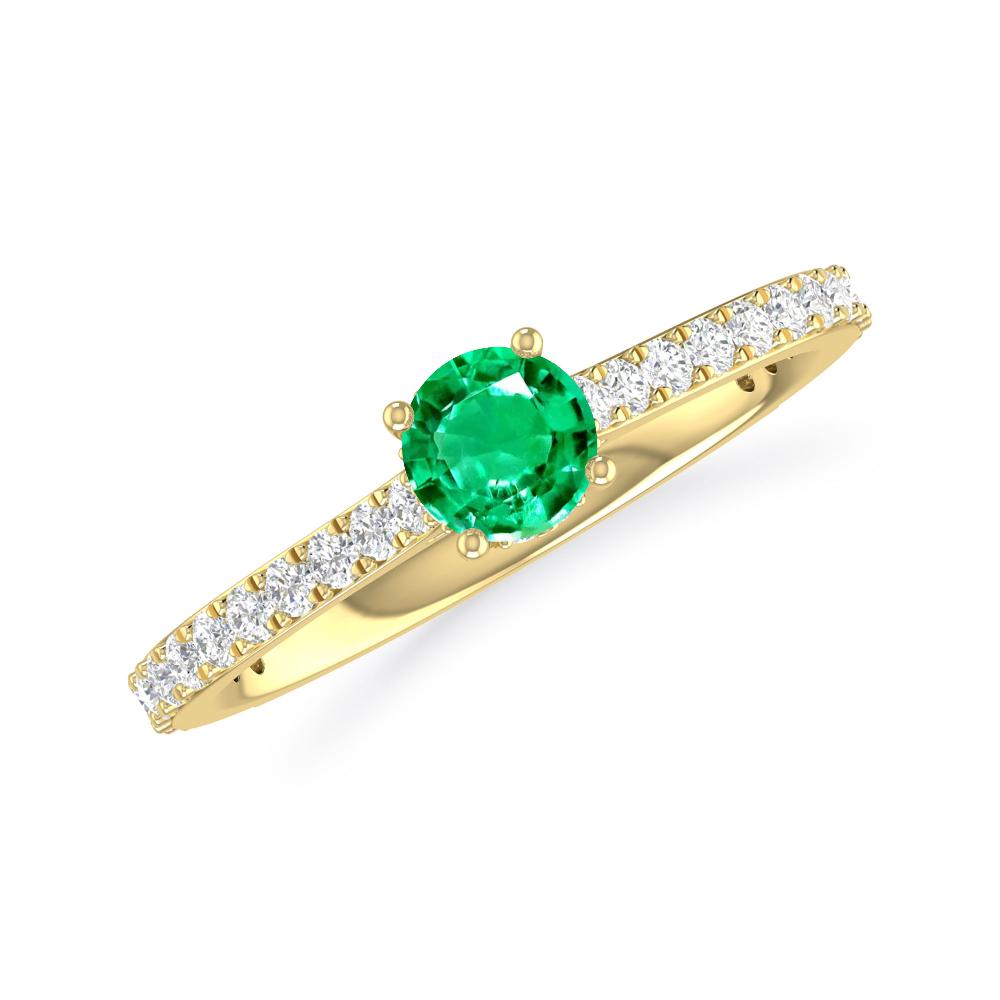 Yellow Gold - Emerald