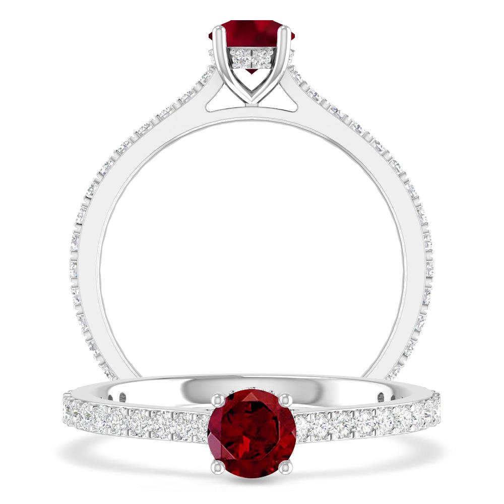 White Gold - Garnet