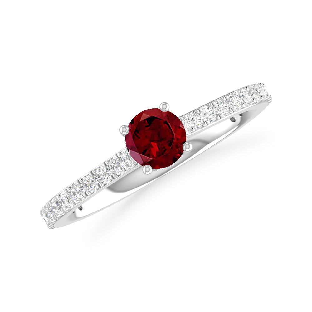 White Gold - Garnet