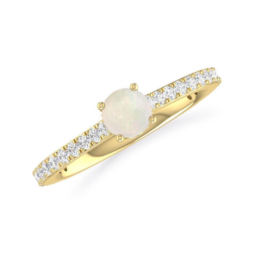 Yellow Gold - Opal