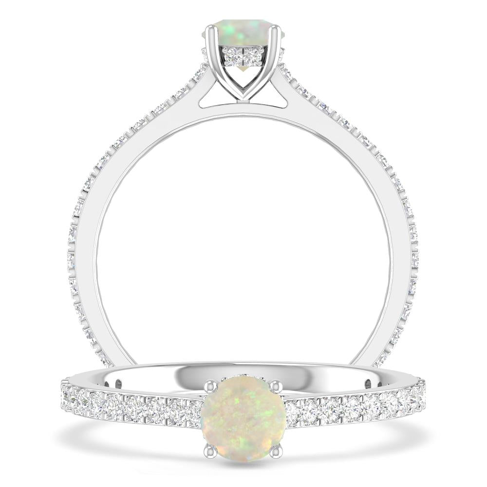 White Gold - Opal